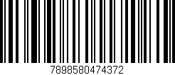 Código de barras (EAN, GTIN, SKU, ISBN): '7898580474372'