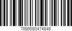 Código de barras (EAN, GTIN, SKU, ISBN): '7898580474846'