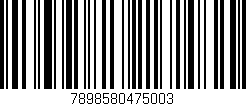 Código de barras (EAN, GTIN, SKU, ISBN): '7898580475003'