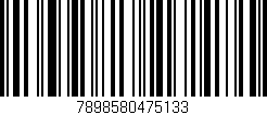 Código de barras (EAN, GTIN, SKU, ISBN): '7898580475133'