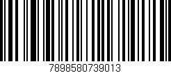 Código de barras (EAN, GTIN, SKU, ISBN): '7898580739013'