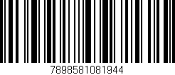 Código de barras (EAN, GTIN, SKU, ISBN): '7898581081944'