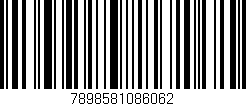 Código de barras (EAN, GTIN, SKU, ISBN): '7898581086062'
