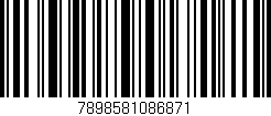 Código de barras (EAN, GTIN, SKU, ISBN): '7898581086871'