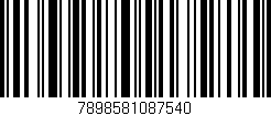 Código de barras (EAN, GTIN, SKU, ISBN): '7898581087540'