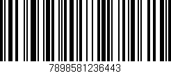 Código de barras (EAN, GTIN, SKU, ISBN): '7898581236443'