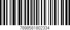 Código de barras (EAN, GTIN, SKU, ISBN): '7898581802334'
