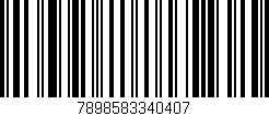 Código de barras (EAN, GTIN, SKU, ISBN): '7898583340407'