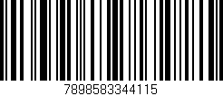 Código de barras (EAN, GTIN, SKU, ISBN): '7898583344115'