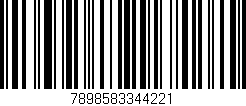 Código de barras (EAN, GTIN, SKU, ISBN): '7898583344221'