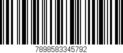 Código de barras (EAN, GTIN, SKU, ISBN): '7898583345792'
