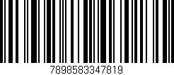 Código de barras (EAN, GTIN, SKU, ISBN): '7898583347819'