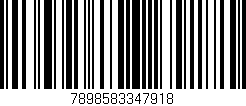 Código de barras (EAN, GTIN, SKU, ISBN): '7898583347918'