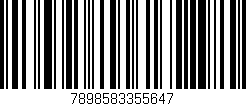 Código de barras (EAN, GTIN, SKU, ISBN): '7898583355647'