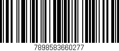 Código de barras (EAN, GTIN, SKU, ISBN): '7898583660277'