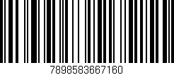 Código de barras (EAN, GTIN, SKU, ISBN): '7898583667160'