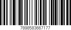 Código de barras (EAN, GTIN, SKU, ISBN): '7898583667177'