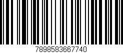 Código de barras (EAN, GTIN, SKU, ISBN): '7898583667740'