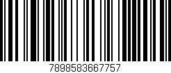 Código de barras (EAN, GTIN, SKU, ISBN): '7898583667757'