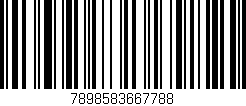 Código de barras (EAN, GTIN, SKU, ISBN): '7898583667788'