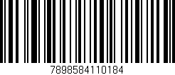 Código de barras (EAN, GTIN, SKU, ISBN): '7898584110184'