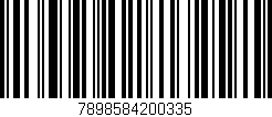 Código de barras (EAN, GTIN, SKU, ISBN): '7898584200335'