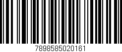 Código de barras (EAN, GTIN, SKU, ISBN): '7898585020161'