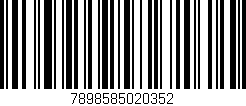 Código de barras (EAN, GTIN, SKU, ISBN): '7898585020352'