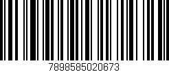 Código de barras (EAN, GTIN, SKU, ISBN): '7898585020673'
