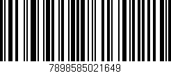 Código de barras (EAN, GTIN, SKU, ISBN): '7898585021649'