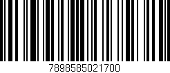 Código de barras (EAN, GTIN, SKU, ISBN): '7898585021700'