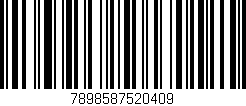 Código de barras (EAN, GTIN, SKU, ISBN): '7898587520409'