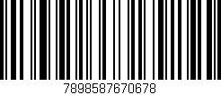 Código de barras (EAN, GTIN, SKU, ISBN): '7898587670678'
