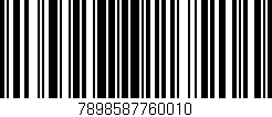Código de barras (EAN, GTIN, SKU, ISBN): '7898587760010'