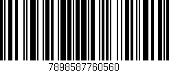 Código de barras (EAN, GTIN, SKU, ISBN): '7898587760560'