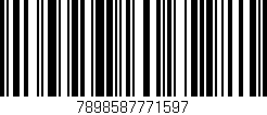 Código de barras (EAN, GTIN, SKU, ISBN): '7898587771597'