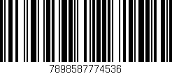 Código de barras (EAN, GTIN, SKU, ISBN): '7898587774536'