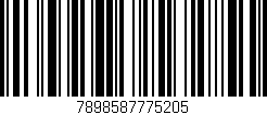Código de barras (EAN, GTIN, SKU, ISBN): '7898587775205'