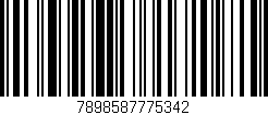 Código de barras (EAN, GTIN, SKU, ISBN): '7898587775342'