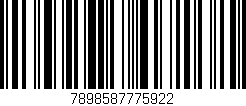 Código de barras (EAN, GTIN, SKU, ISBN): '7898587775922'