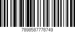 Código de barras (EAN, GTIN, SKU, ISBN): '7898587778749'