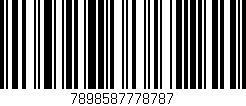 Código de barras (EAN, GTIN, SKU, ISBN): '7898587778787'