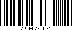 Código de barras (EAN, GTIN, SKU, ISBN): '7898587778961'