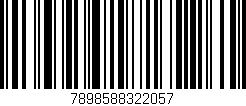 Código de barras (EAN, GTIN, SKU, ISBN): '7898588322057'
