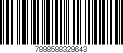 Código de barras (EAN, GTIN, SKU, ISBN): '7898588329643'