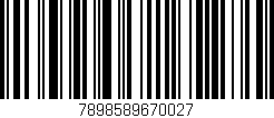 Código de barras (EAN, GTIN, SKU, ISBN): '7898589670027'
