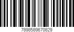 Código de barras (EAN, GTIN, SKU, ISBN): '7898589670829'