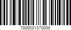 Código de barras (EAN, GTIN, SKU, ISBN): '7898591870668'