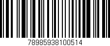 Código de barras (EAN, GTIN, SKU, ISBN): '78985938100514'