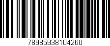 Código de barras (EAN, GTIN, SKU, ISBN): '78985938104260'